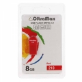 Флеш-накопитель USB  8GB  OltraMax  210  красный